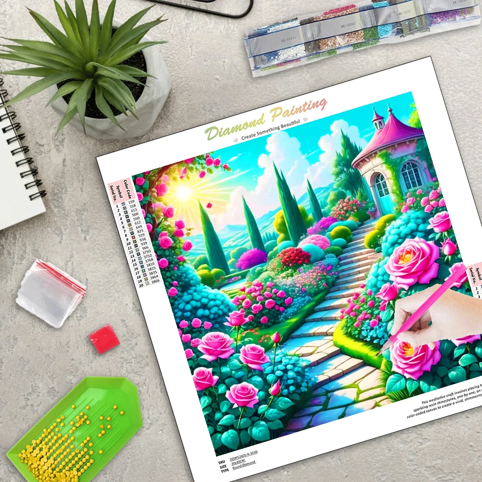 RUOPOTY Diamond Painting Home Decor Decorative Paintings Garden Full Round/Square Crafts Gift Home Decoration Adult Diamond