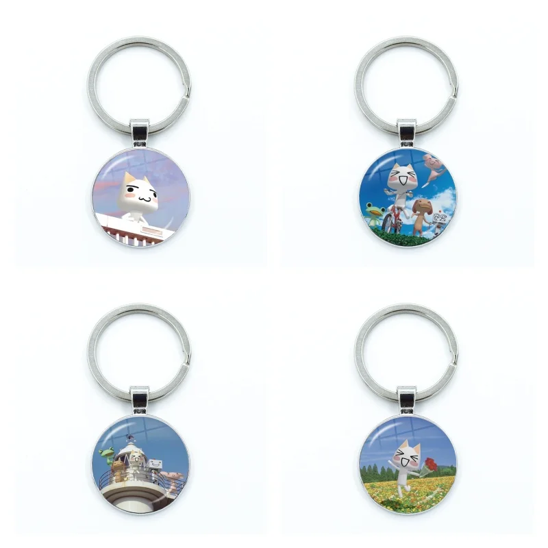 Toro Inoue Sora Ricky R-Su-zuki Pierre Yamamoto Kuro Jun Mihara Anime Glass Dome Key Ring Pendant Bag Accessories Gift