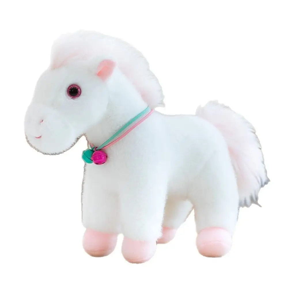 Adorable Creative Horse Plush Doll Cute Fluffy Stuffed Animal Doll Soft 23CM Horse Plush Pillow Year of Horse