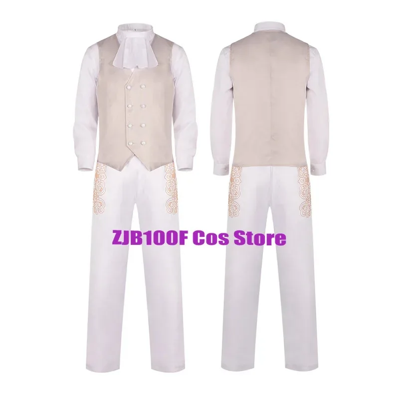 2 Colors Napoleon Cosplay Retro French Royal Medieval Costume Uniform Trench Hat Suit Halloween Party Role Play Outfit  for Man