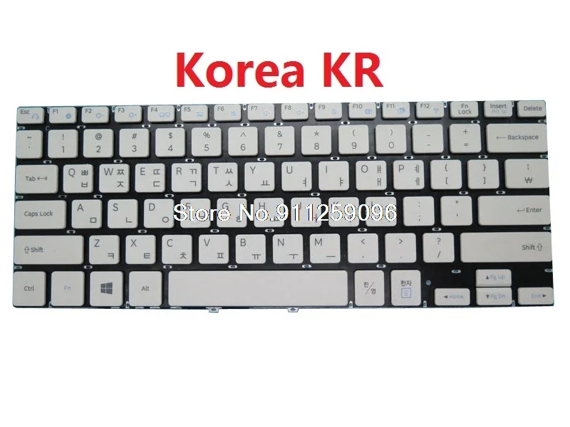 

Клавиатура для ноутбука Samsung NP910S3J 910S3J английская, США, Корея, KR без рамки, новая