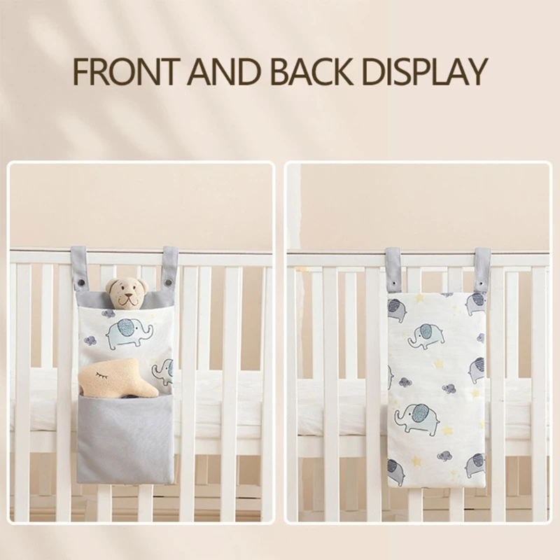 Space-saving Baby Bedside Diaper Bag Portable Toy Storage Organiser Nappy