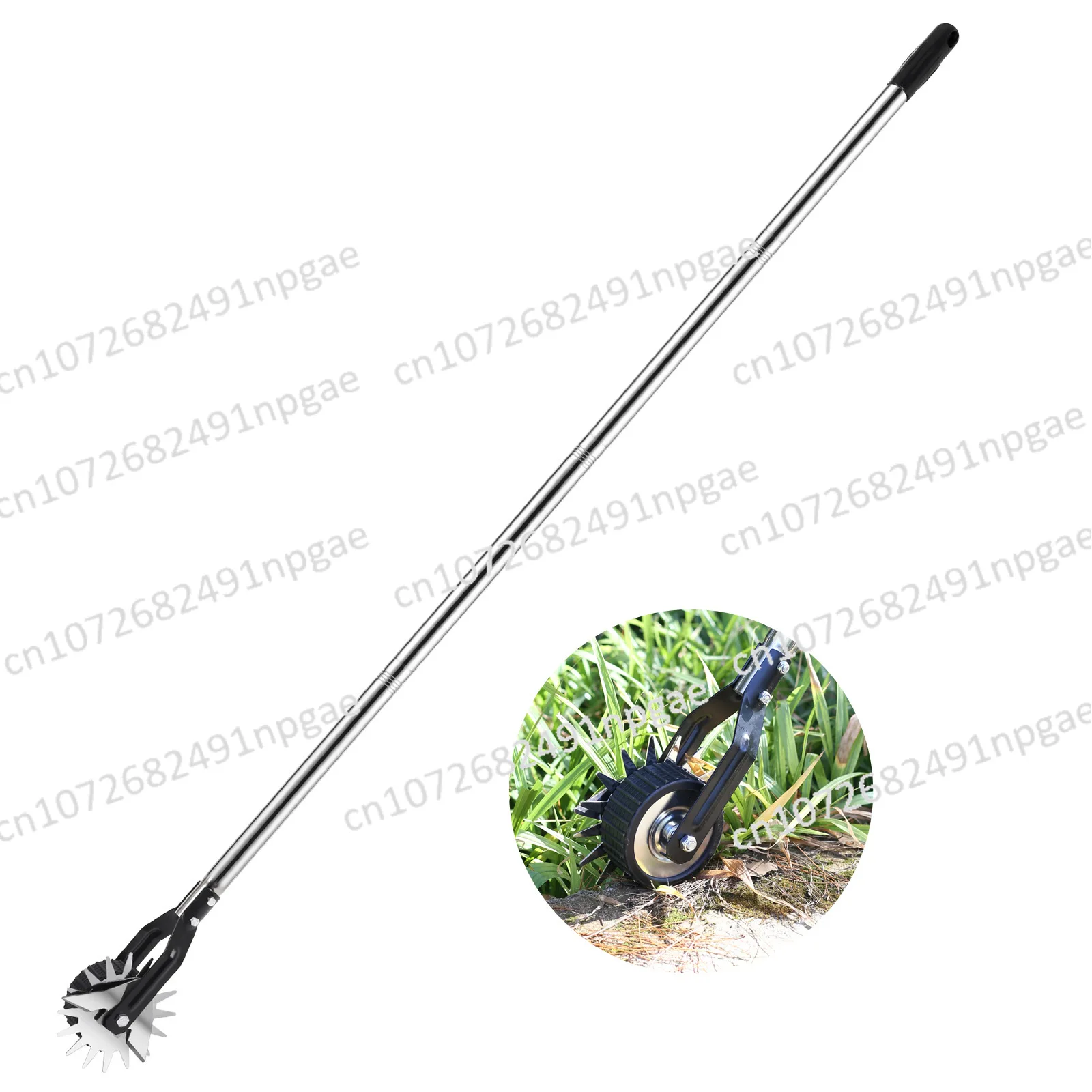 Wheeled Manual Lawn Edger, Artificial Lawn Mower, Weed Removal Garden Tools