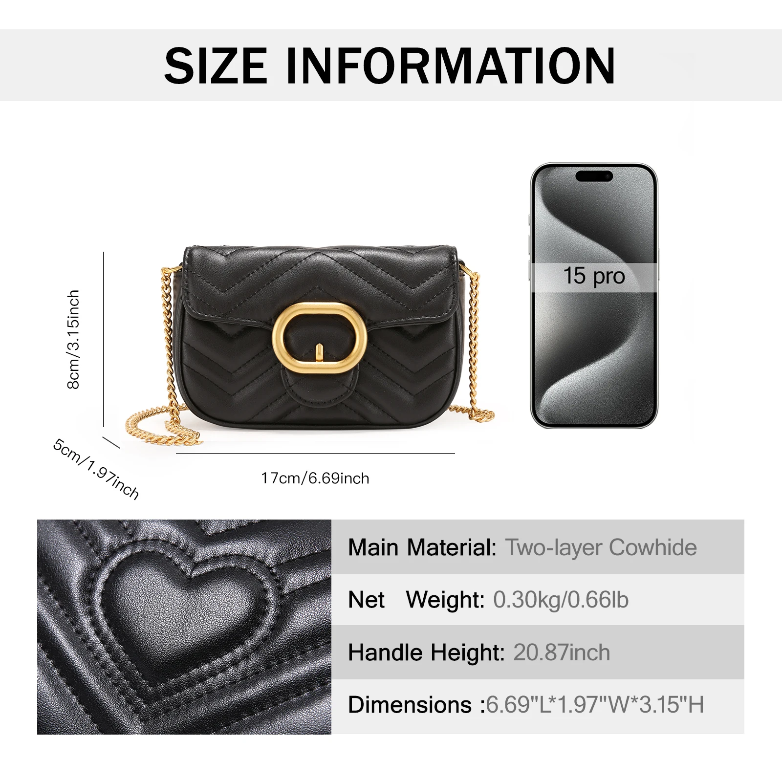 ITAMOOD Chain Bag for Women Niche Design Embroidery Line Shoulder Crossbody Bag Senior Texture Leather Shoulder Handbag Fashion