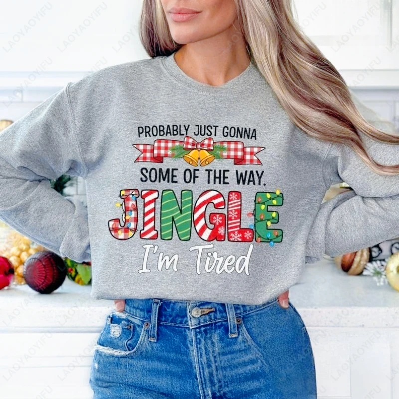 مهرجان جلجل سونغ البلوز ربما فقط سأجل جلجل بعض الطريقة أنا متعب عيد الميلاد الاتجاه لطيف الإبداعية المرأة هودي #2