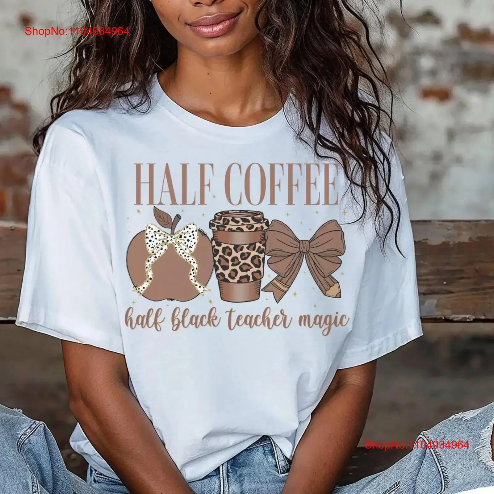 نصف القهوة السوداء المعلم ماجيك تي شيرت التاريخ الميلانين الأفريقي الأمريكي الفخر يعيش المادة خمر غسلها تنوعا تنفس