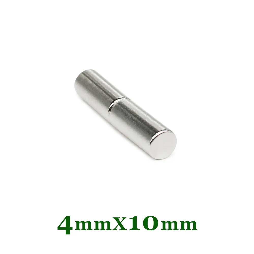 20/50/100/200/300/500PCS 4x10 Round Rare Earth Magnet Strong  4mmx10mm N35 4x10mm Mini Small Fridge Neodymium Magnet Disc 4*10