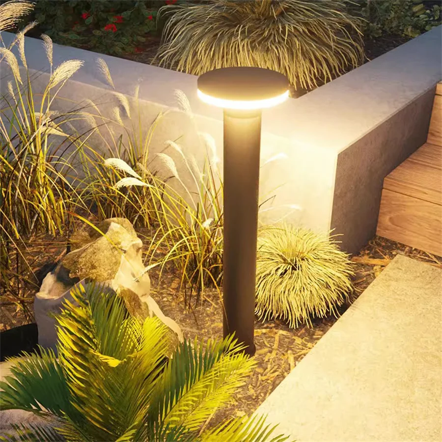 

60/80CM Outdoor Garden LED Lawn Lamp 10W Waterproof IP65 Aluminum Courtyard Villa Landscape Pathway Light Floor Bollards Lamp