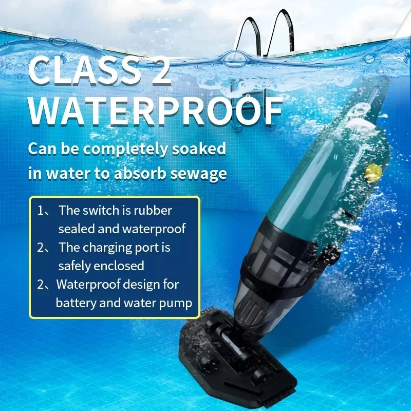 Cordless Vacuum Cleaner Handheld Rechargeable Spa Suction Swimming Pool Cleaner