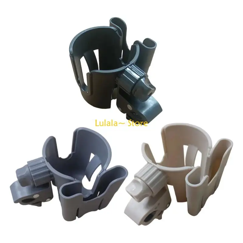 

Y4QA Portable Strollers Cup Organiser with 360 Degree Adjust Bottle Clip and Dedicated Smartphone Slot for Active Families
