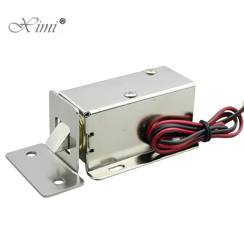 Mini waterproof electromagnetic lock DC 12V electric bolt lock small electric control cabinet door lock