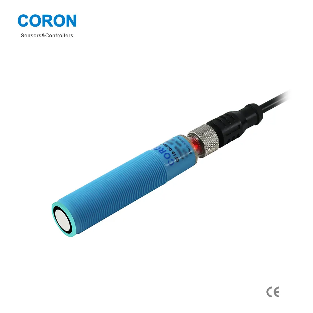QF18-D50P-G Long Distance Ultrasonic Sensor Reflective Type Normally Open/Closed PNP 50-500mm Detection Range Plastic