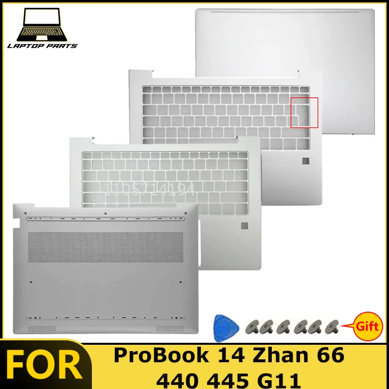 For ProBook 14 Zhan 66 440 445 G11 Laptop LCD Back Cover/Top Shell Palm Rest Bottom Case Brand-new components