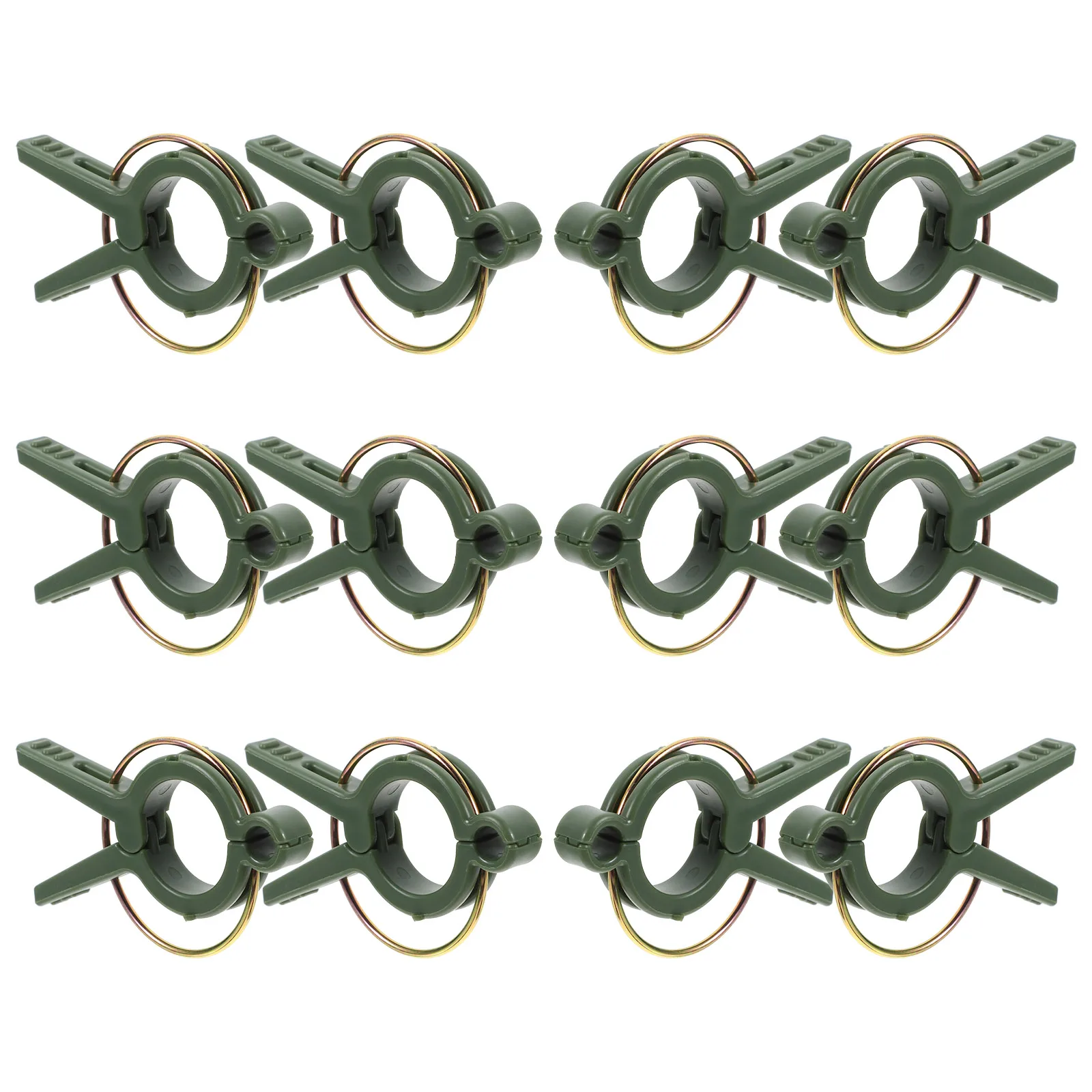 

12pcs Plant Clips for Climbing Plants Garden Vine Stem Supports Plastic Clear Flexible Sturdy Gardening Accessories