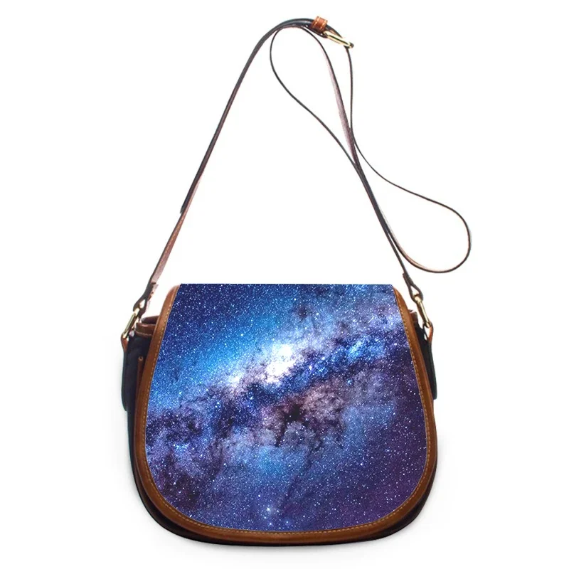 Starry sky night view landscape print new fashion Women Crossbody Bag Luxury Women Bags Zipper Shoulder Bag women shoulder bag