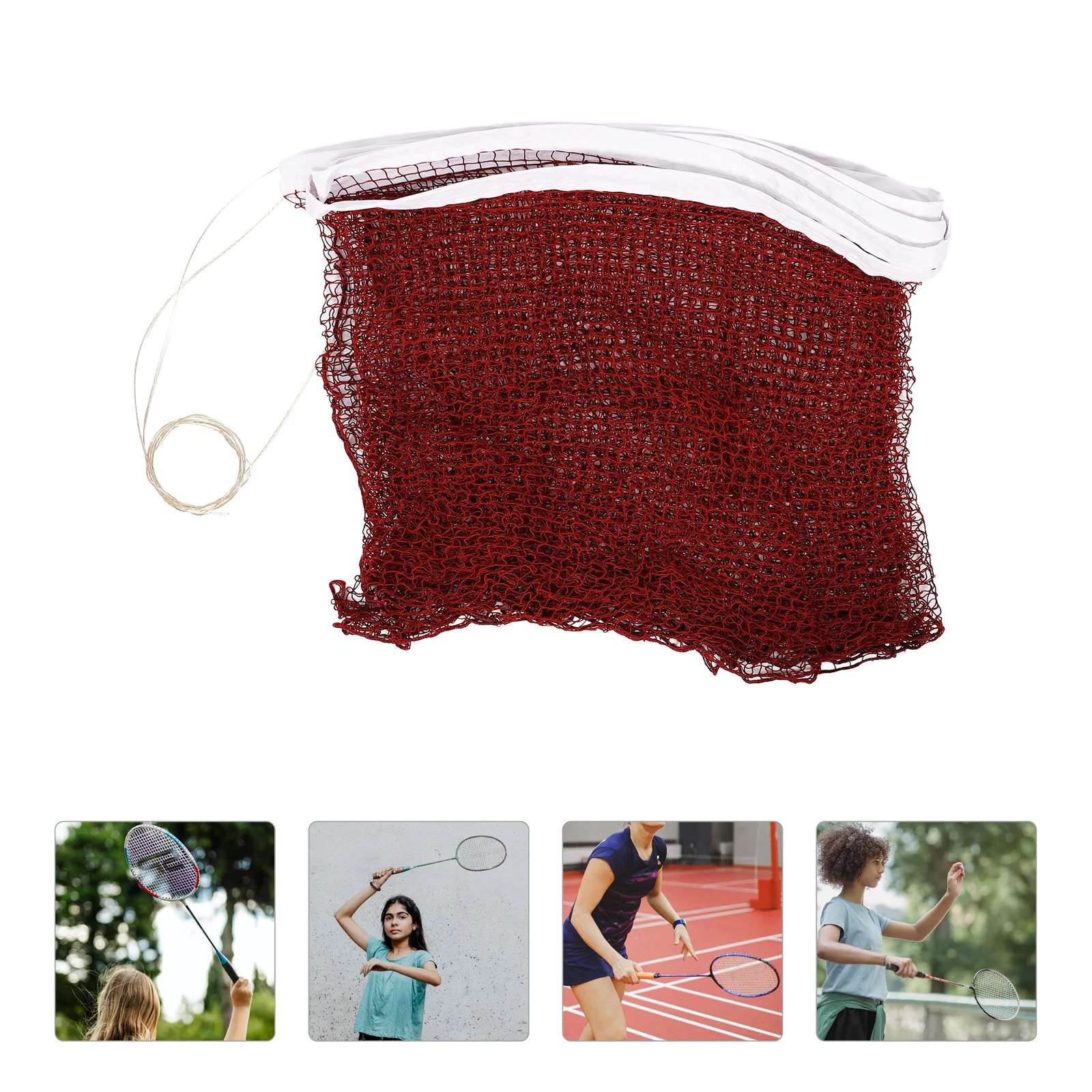 

1Set Wear Resistant Badminton Net Outdoor Indoor Portable Polypropylene Sports Net for Badminton Volleyball Tennis