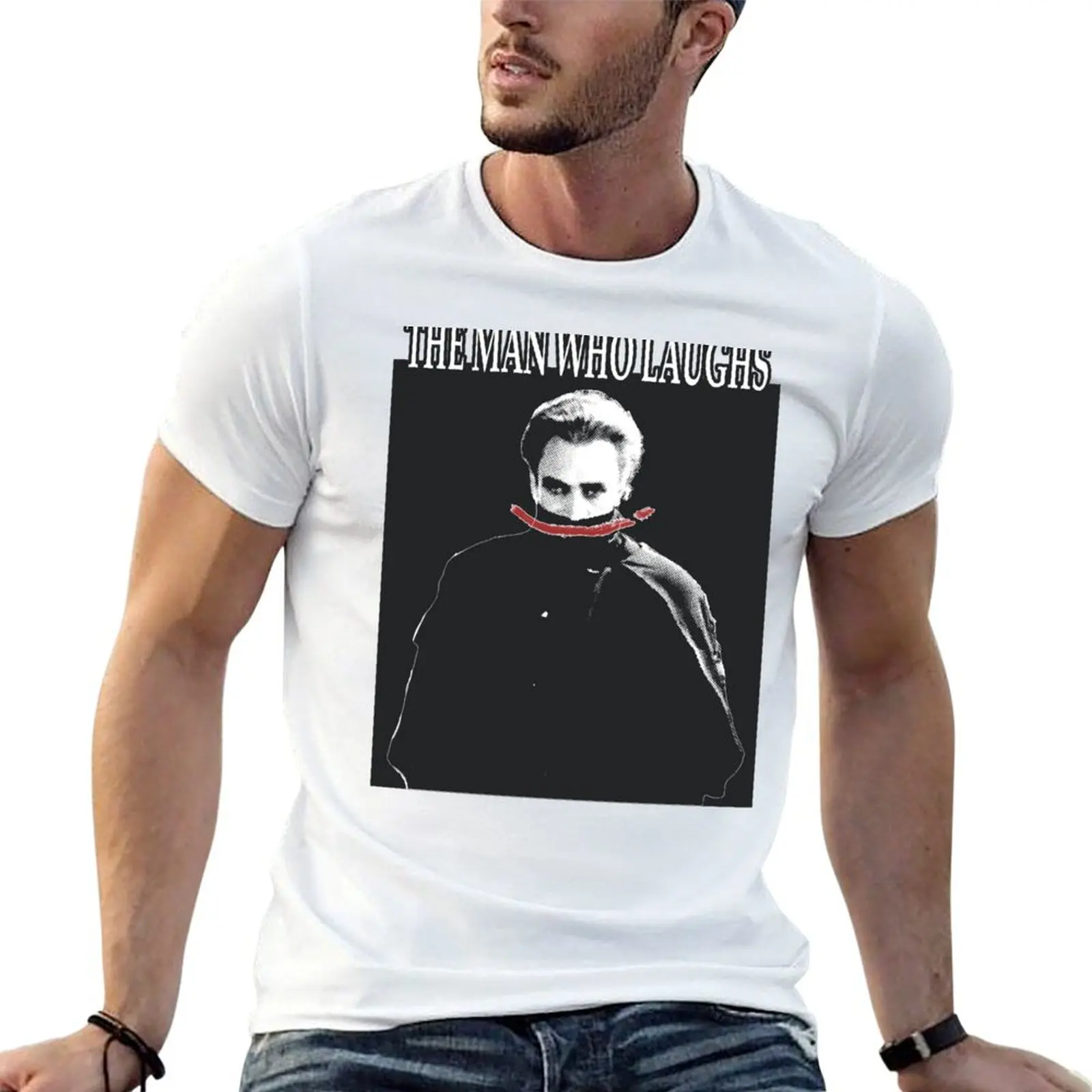 

Gwynplaine for t cotton Laughs shirts The dark Man Who humor funny Smile T-Shirt funny t shirts man