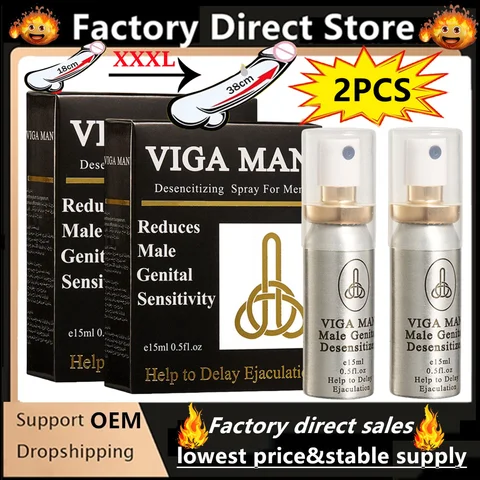 Delay Spray Sex For Men External Use Anti Premature Ejaculation Lasting Long 60 Minutes Penis Enlargement Sex Toy For Men 2pcs