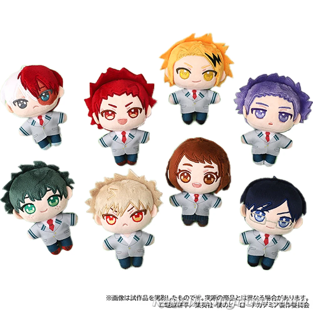 

in stock My Hero Academia Bakugou Katsuki Iida Tenya Todoroki Shoto Uraraka Ochako Anime Plushies Maumet Keyring Pendant Gift