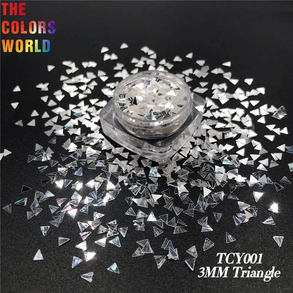 TCT-131 bianco brillante con colori argento Glitter per unghie decorazione artistica Body Art smalto per unghie manuale fai da te artigianato