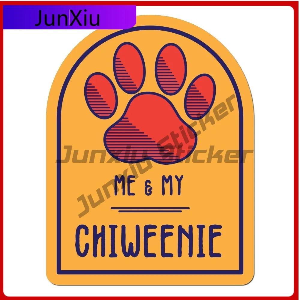 

Me and My Chiweenie Vintage Car Laptop Window Bumper Waterproof Vinyl Decal Accessory Trendy Vintage Aesthetic Cool Retro