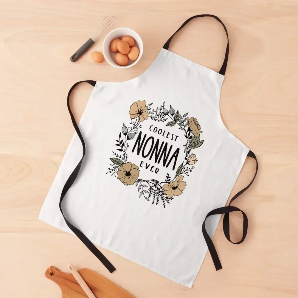 

Coolest Nonna Ever | Grandmother Gift Apron Kitchen Things And For Home Costume Waiter Children'S Kitchen Items For Home Apron