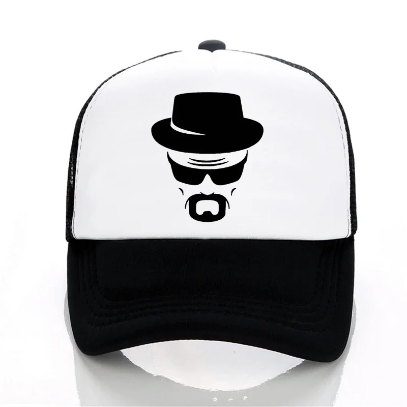 

heisenberg Baseball cap funny men hat Summer leisure snapback hats women fashion Mesh trucker cap
