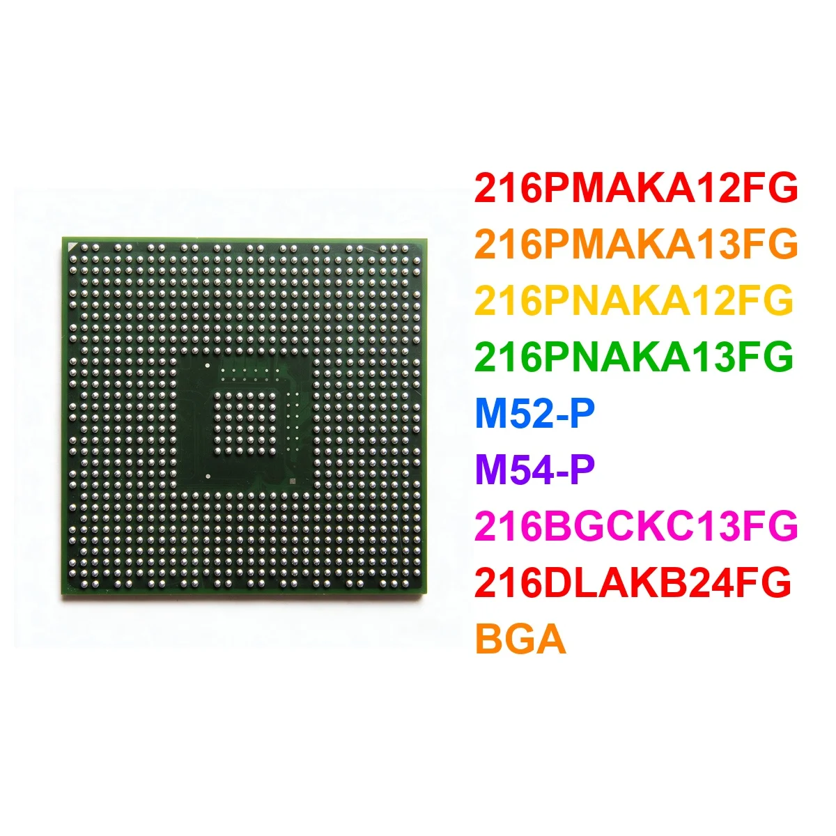  test 216PMAKA12FG 216PMAKA13FG 216PNAKA12FG 216PNAKA13FG M52-P M54-P 216BGCKC13FG 216DLAKB24FG BGA Chipset