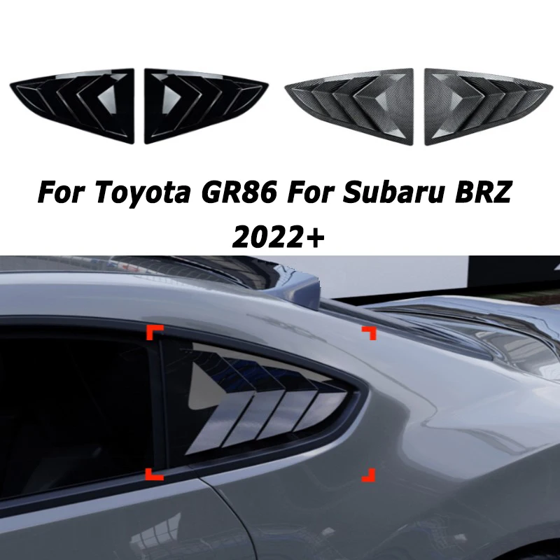 Car Rear Window Louvers For Toyota GR86 For Subaru BRZ 2022+ Shutter Blind Cover Exterior Car Accessories Tuning Parts