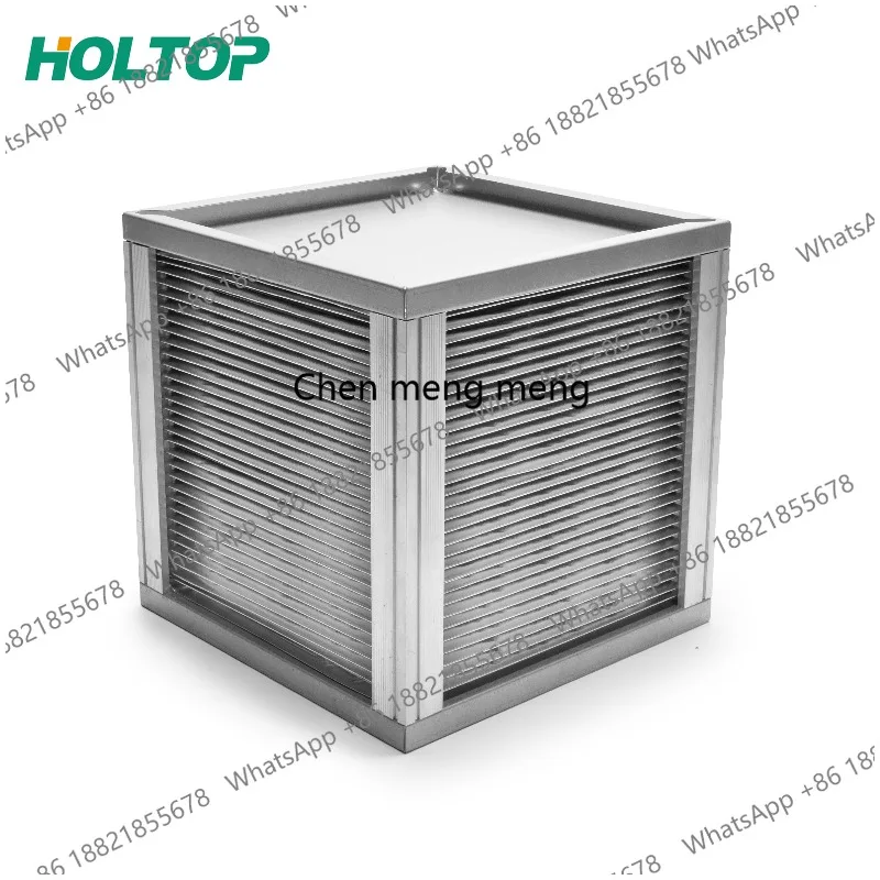 Air Exchanger Double Folded Edge Joint Sealing Industrial Ventilation System Plate Heat Exchanger With Flat Aluminum Foils