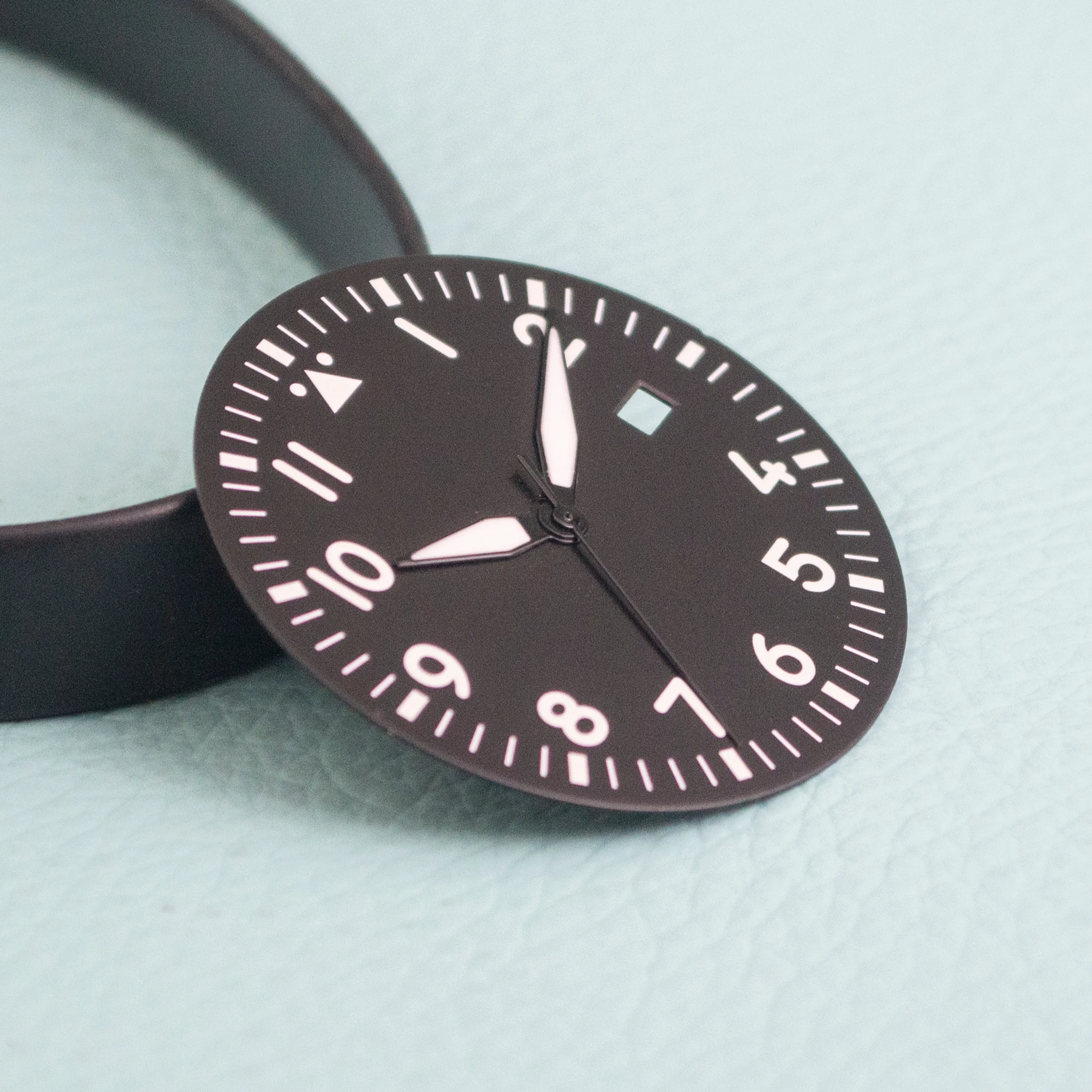 

36mm Watch Dial Green Luminous Dial Hands NH35 Watch Dial+Needles for Mod Mark XX fit NH35 Movement Replacements Repair Tools