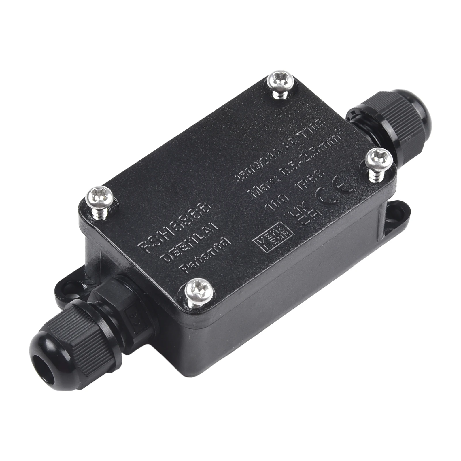 

240-450V 17.5A 2 Ports Waterproof Junction Box Electrical Connector Connecting Line Protection For Wiring Accessories