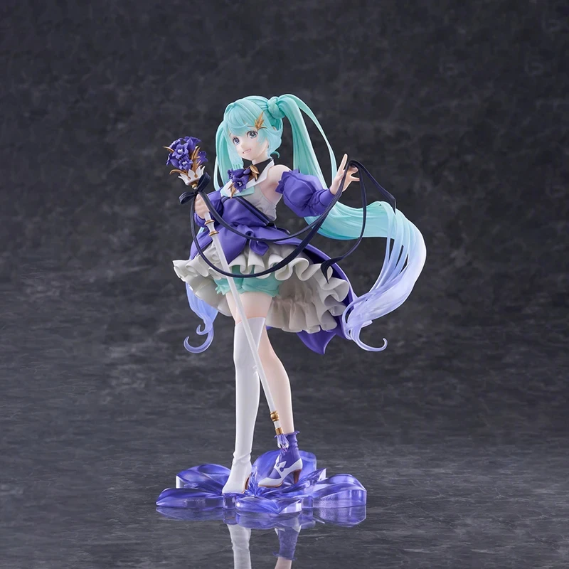 Genuine Original TAiTO AMP+ Hatsune Miku Birthday 2024 Flower Ver. PVC 21CM Anime Figure Collectible Model Dolls Ornament Gifts