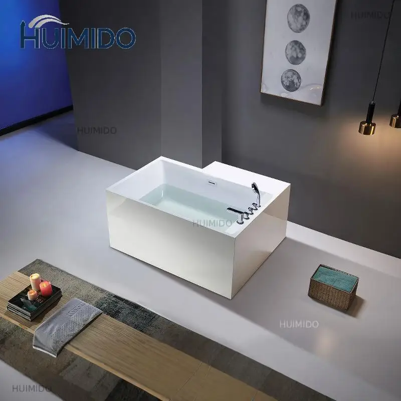 Custom corner bathtub, special-shaped wall-wrapped water pipe, acrylic corner for adult home, Japanese-style deep infusion