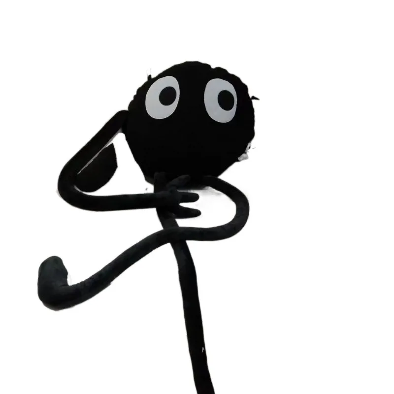Huge Cute Black Briquettes Octopus Plush Toy Giant Stuffed Animal Doll Super Soft Hug Pillow Gift for Kids and Adults