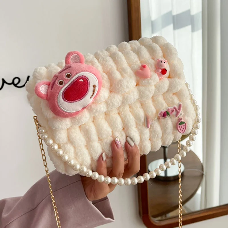 hand-knitted-wool-bag-material-kit-diy-shoulder-bag-grid-pattern-cute-girl-friend-children-applicable-soft-fabric-commuter-bag