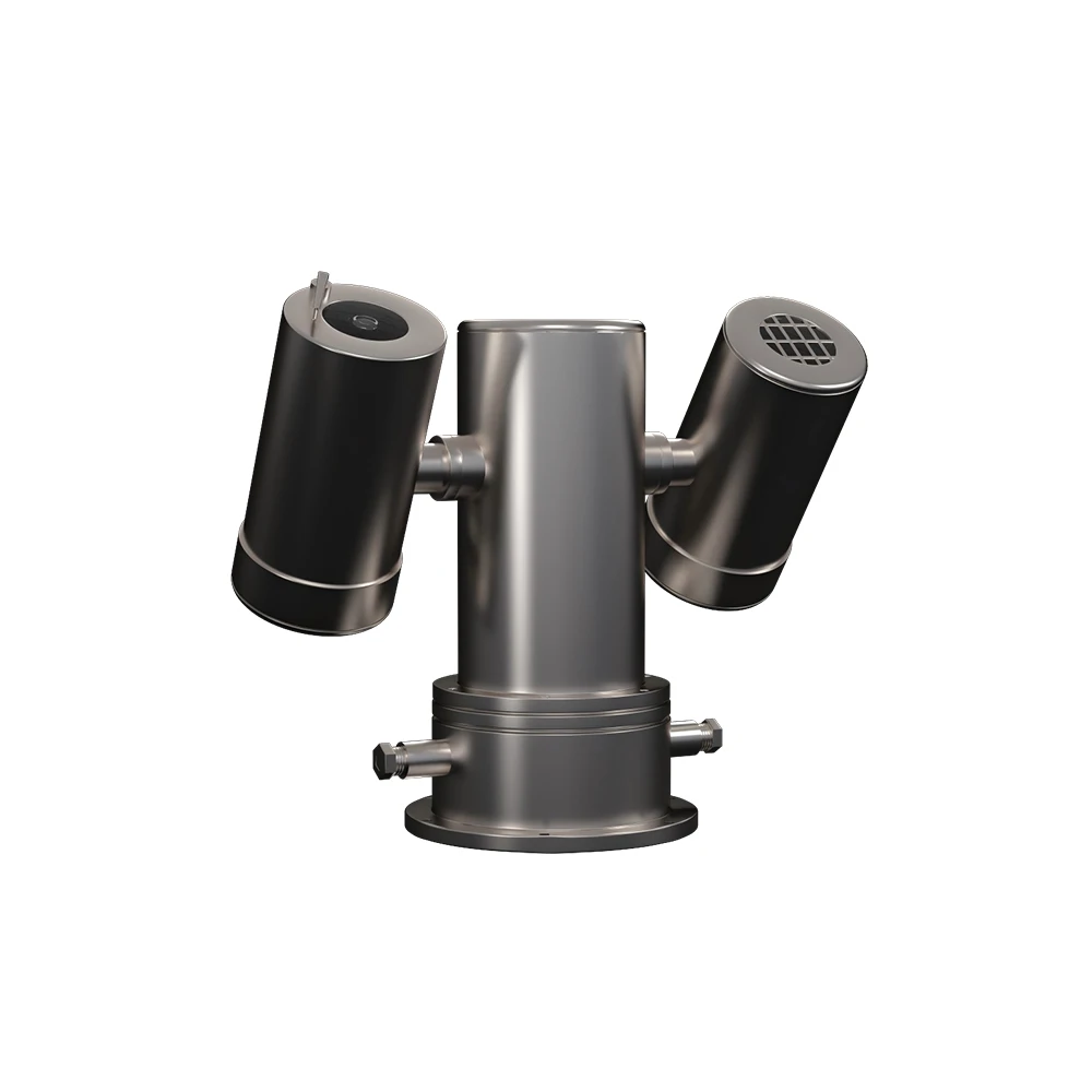 كاميرا PTZ حرارية تناظرية بمستشعر مزدوج مقاومة للانفجار مع كشف الحرائق IP67 للنباتات الكيميائية الزيتية مستشعر CMOS للرؤية الليلية #4