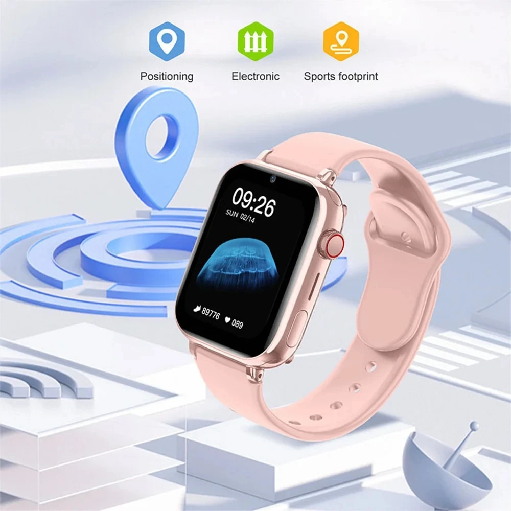 Kids 4G Smart Watch SOS GPS Location Tracker Sim Card Video Call WiFi Chat Camera Flashlight Waterproof Smartwatch For Children