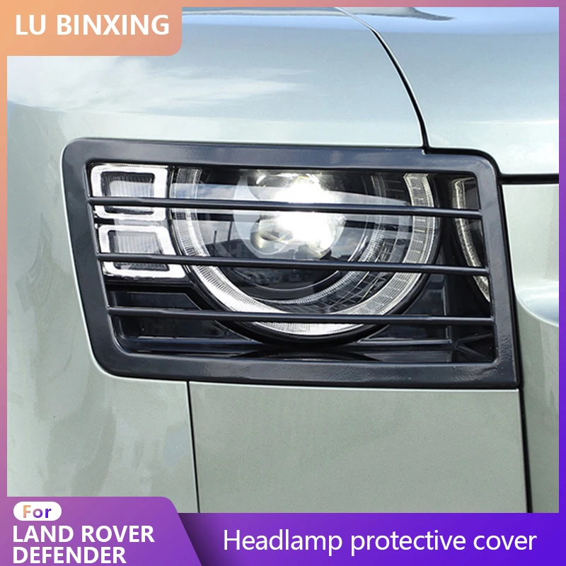 

fit for Land Rover Defender 90 110 20-2022 Car Headlight Lampshade Protection Net Cover Accessories Headlight Mesh Grille Grill