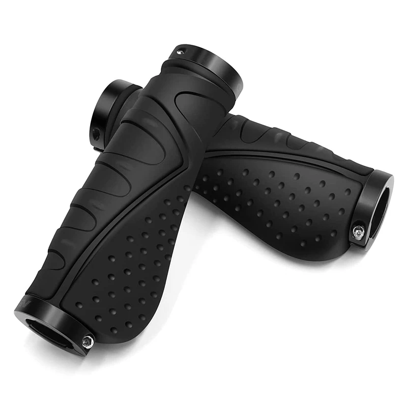 ASTRO Puños ergonómicos para bicicleta de montaña Puños de manillar antideslizantes para bicicleta de 22,2 mm/bicicleta de montaña/scooter/bicicleta de carretera, negro