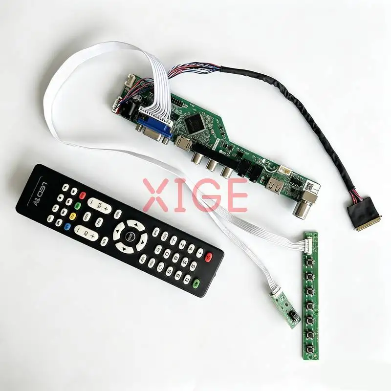 

Controller Board Fit LP116WH6 LP116WH1 LP116WH4 LP116WH2 1366x768 40-Pin LVDS HDMI+VGA+AV+USB 1366*768 Laptops Monitor Panel Kit