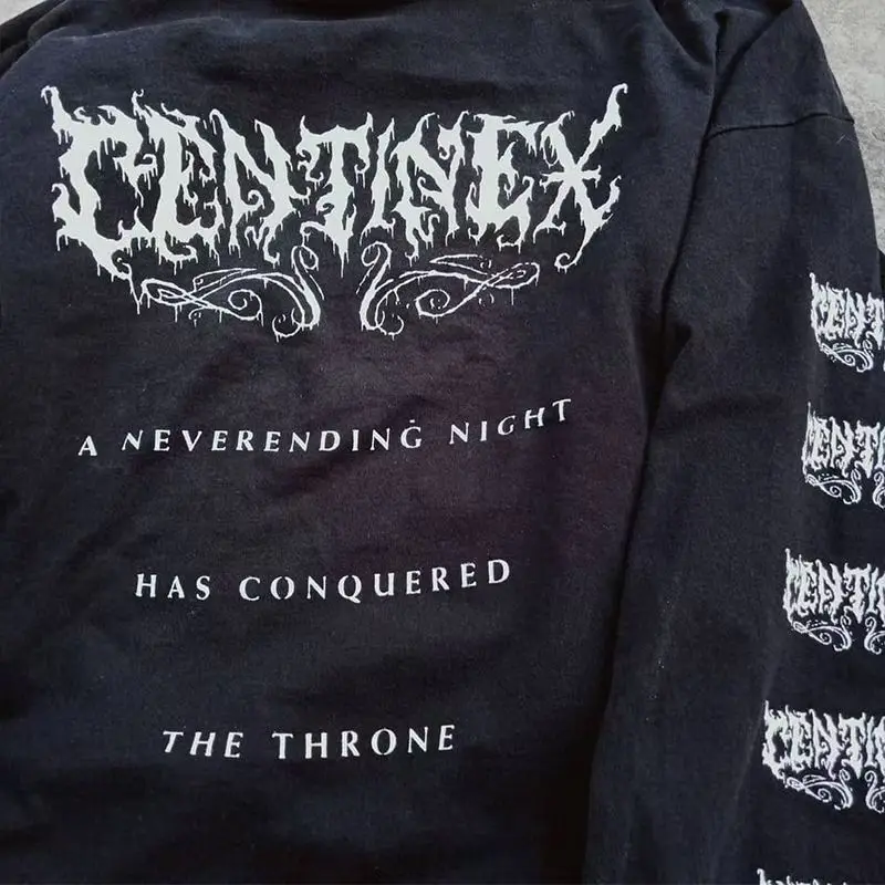 

T shirt for men Autumn men's clothing Long Sleeve T-shirt O-neck oversize Tee Oversized Gothic Dark Academia Y2k Tshirt Male Top