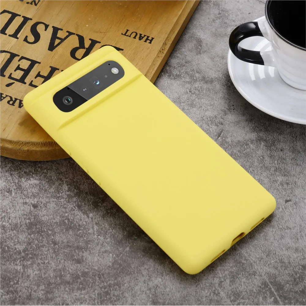 For Google Pixel 7 Pro 7A Shockproof Square Liquid Silicon TPU Phone Case Google Pixel 8 Pro 8A Fundas Pixel 6 Pro 6A Cover image 2