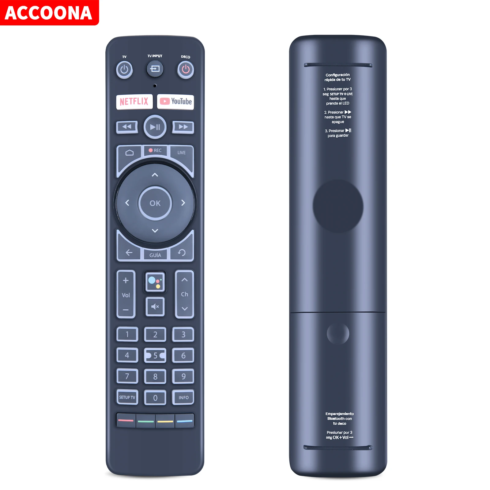 

Remote control for ENTEL TV T4HU2011/41KA