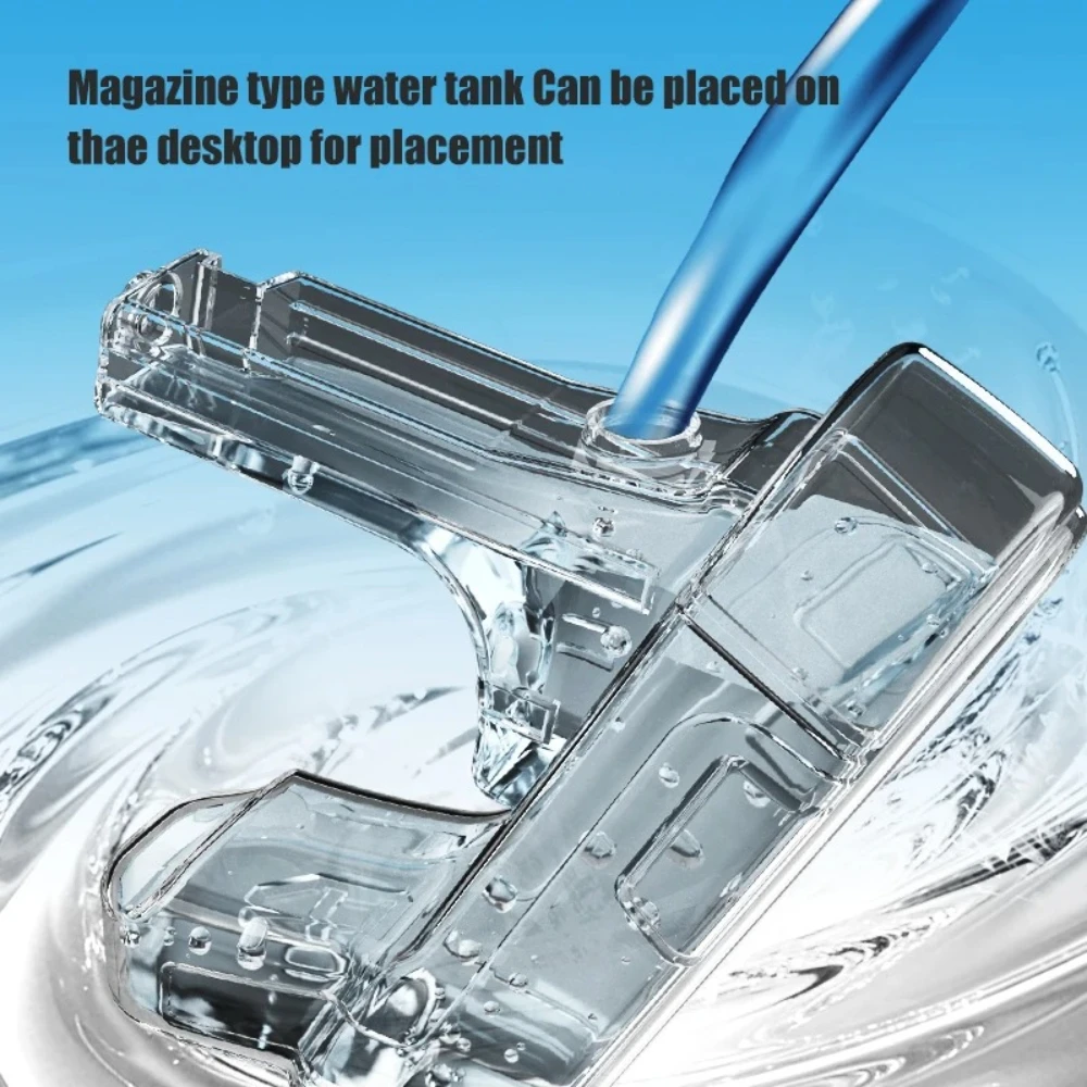 Flame Spray Electric Water Gun Fully Automatic Multishot Squirt Blaster with  Dual Spray Modes High Tech Outdoor Water Play Toy view 3