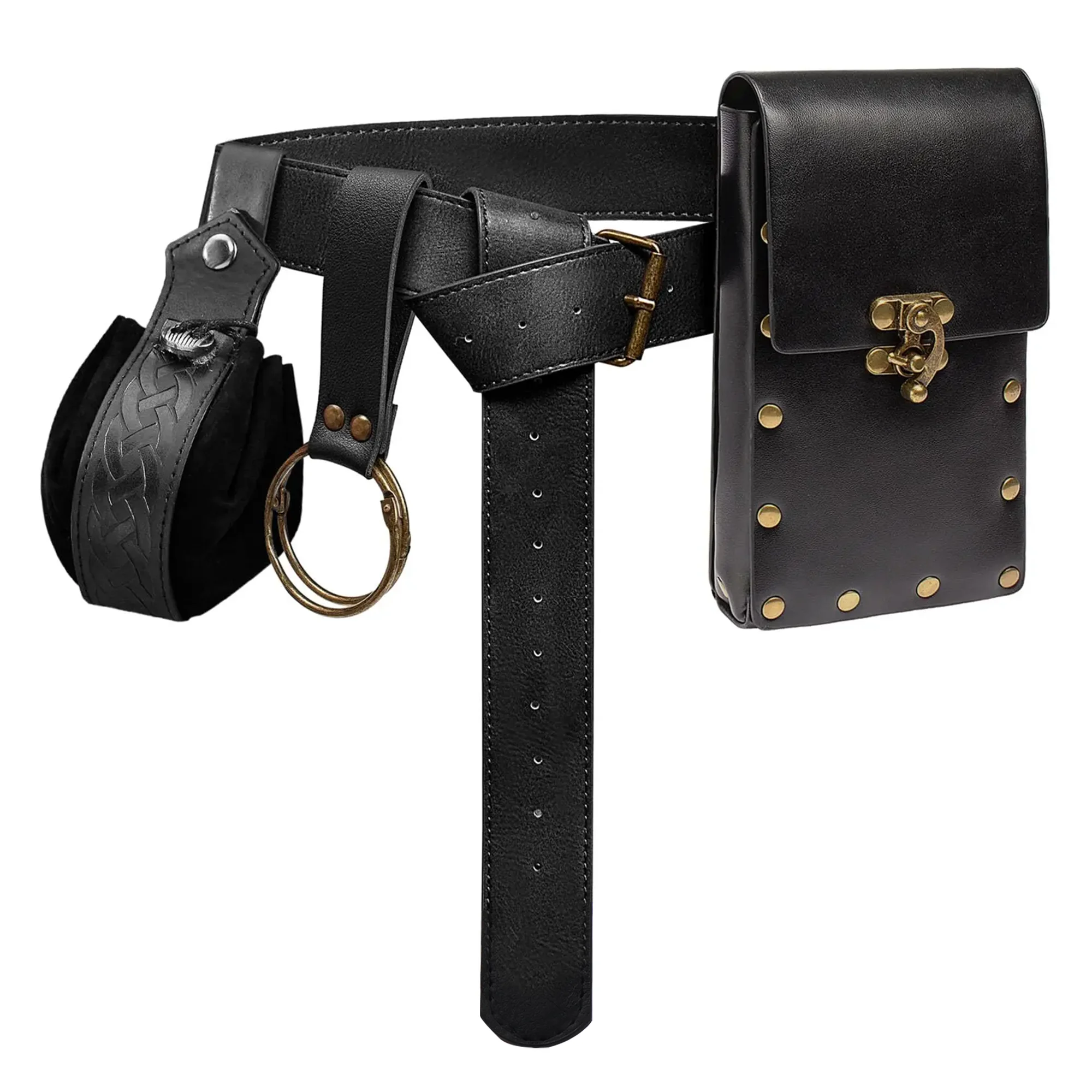 Set di costumi medievali rinascimentali vintage con custodia per dettagli cintura Fodero per spada