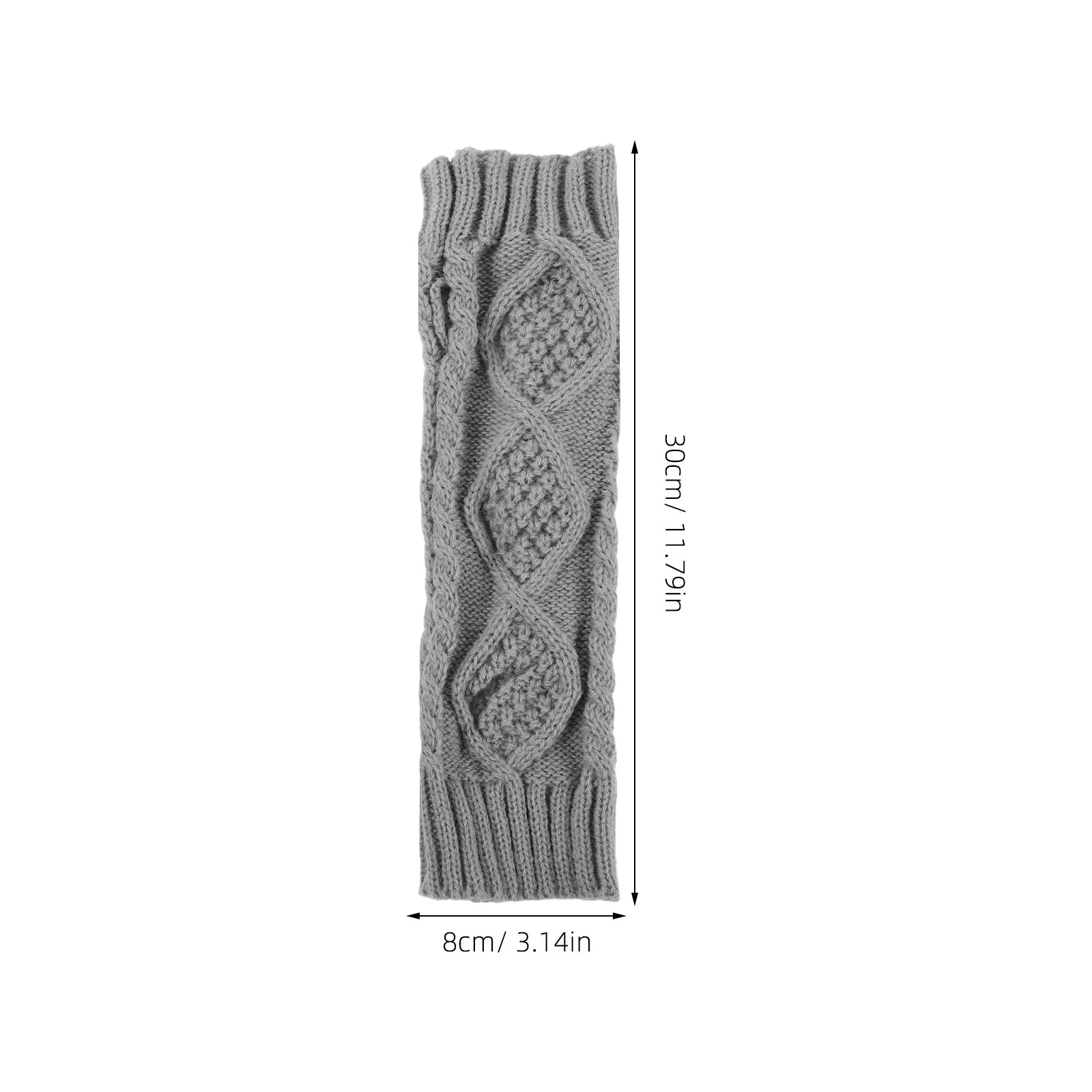 8Pcs Knitted Fingerless Arm Warmers Elbow Length Thumb Hole Gloves for Winter Warmth for Men and Women Thumb Hole Gloves