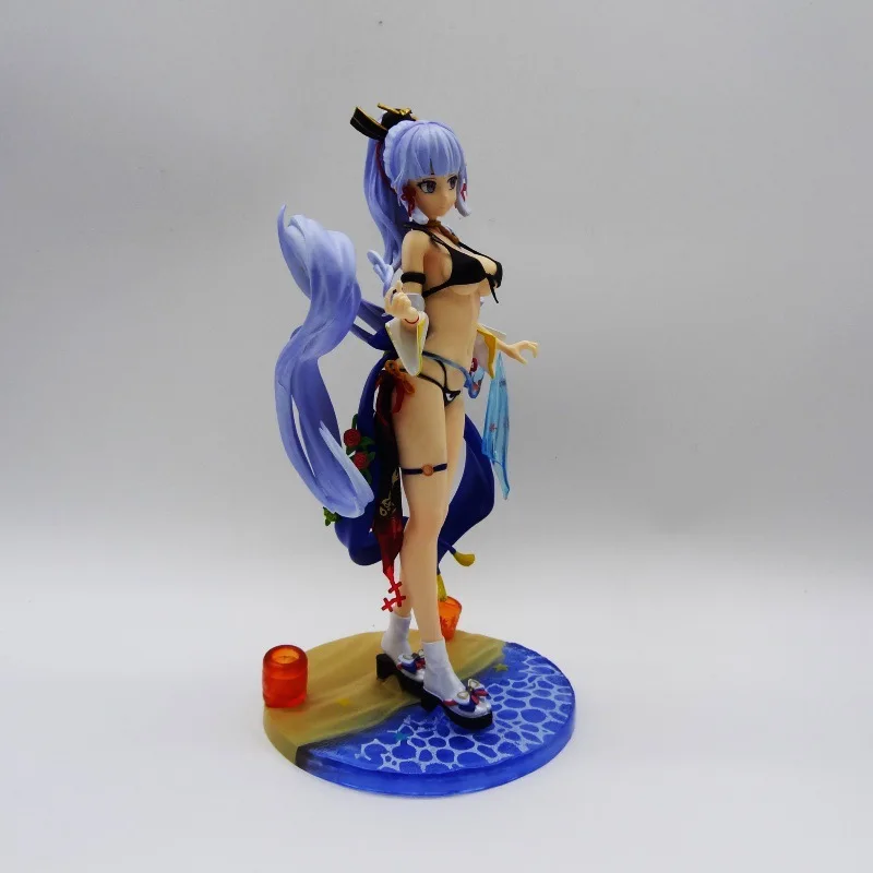 25CM Anime Genshin Impact Game Figure Kamisato Ayaka PVC Action Figure Collection Model Doll Child Kid Gifts