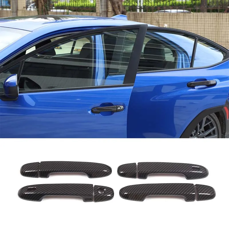 

ABS Carbon Fiber Style Sticker For Subaru WRX 2021-2023 Car Door Handle Decorative Trim Accessories Cover