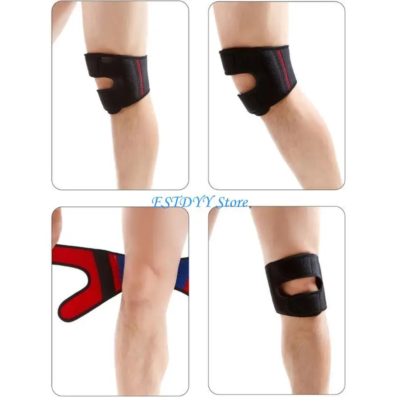 Correa rodilla para tendón rotuliano G6DE para baloncesto, béisbol, fútbol, ​​senderismo, ciclismo, envoltura soporte